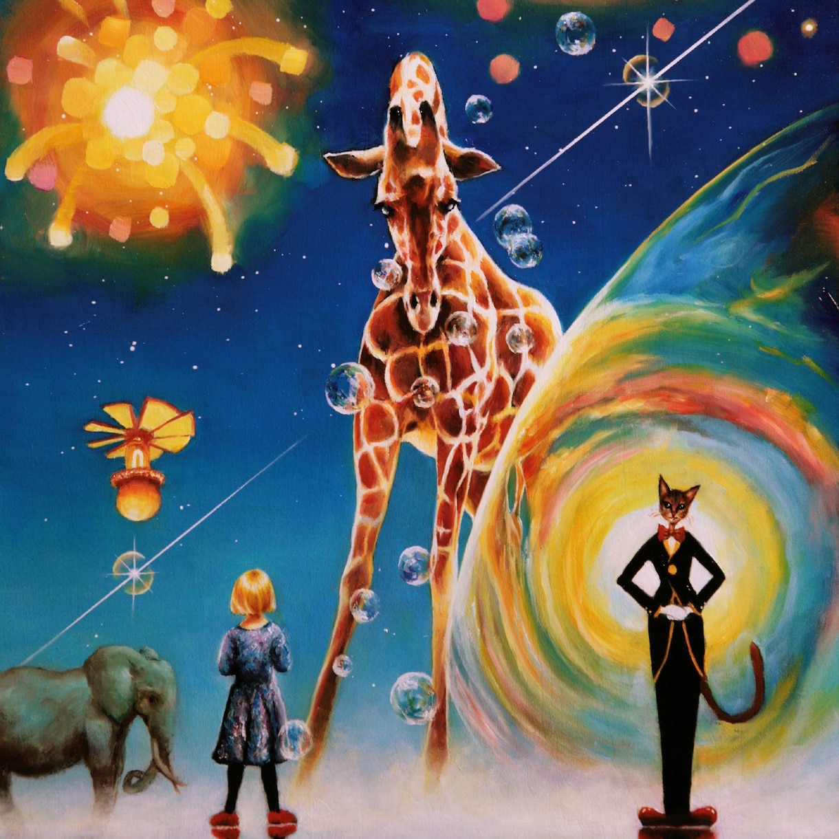 お祝いの絵や表紙絵などアナログ絵画を油絵で描きます 表紙絵／音楽ジャケット／商品ラベル／お祝いの絵／贈り物など イメージ10