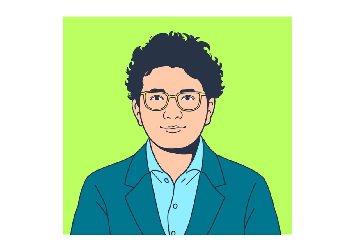 明るいカラーであなたらしい似顔絵を描きます 名刺やSNSのアイコンにも＊おしゃれなシンプル似顔絵 イメージ5