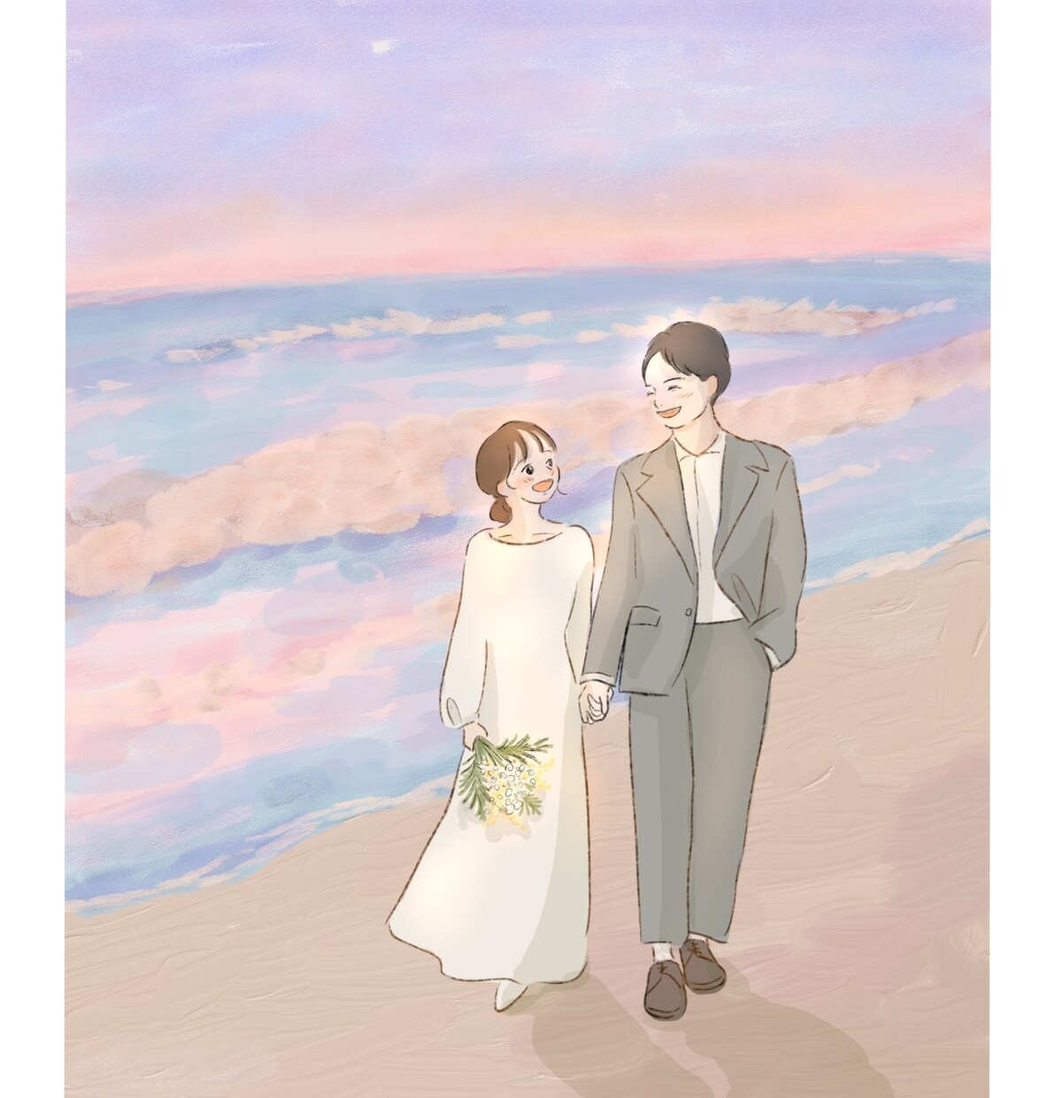 透明感のあるふんわり優しいイラストをお描きします お手頃価格であなただけの思いが伝わるイラストを！ イメージ3