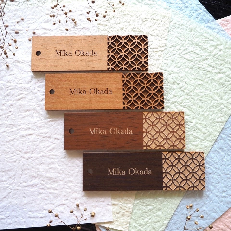 和婚式にぴったりの席札をお作りします 20枚セット／和柄(七宝)がおしゃれな席札です イメージ1