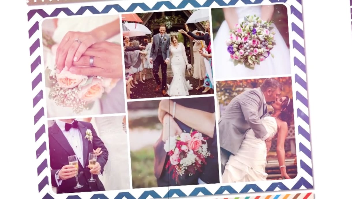 結婚式・思い出に オシャレで素敵な映像残せます お好きな写真で洗練されたハイクオリティーな映像を イメージ3