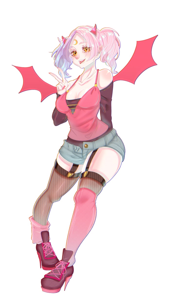 キャラクターの立ち絵描きます キャラクターの立ち絵を透過、背景(ワンカラー)でお渡しします イメージ2