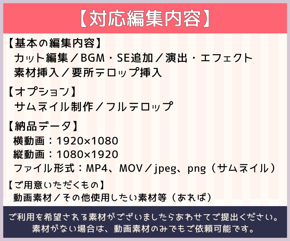 実況・店舗紹介・ショート動画何でも編集承ります 2段階チェックで認識のズレなし♪丁寧でスムーズな動画編集 イメージ4