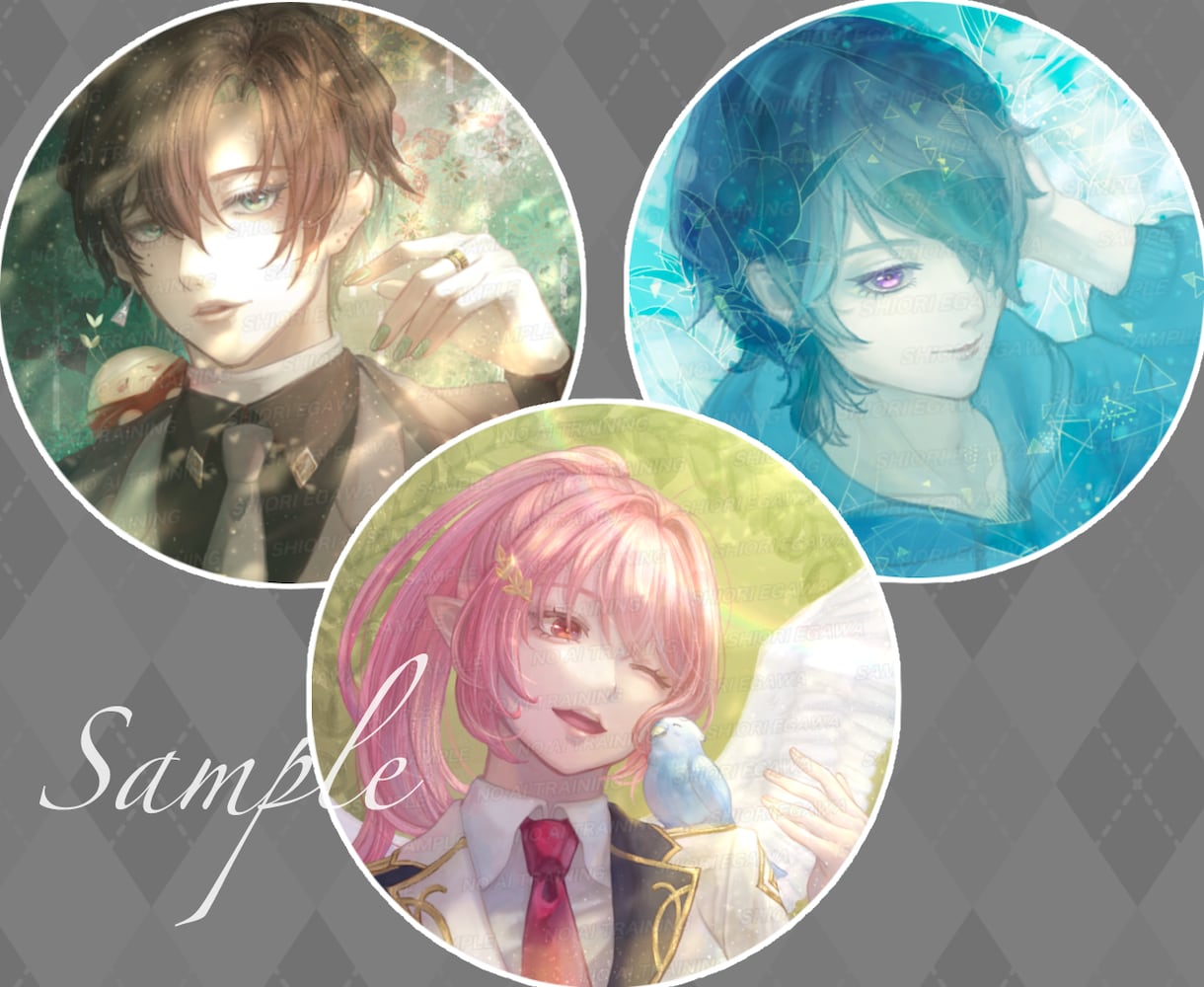 雰囲気のあるSNSアイコンを制作します ご希望に合わせて制作。通常3日でお届けします イメージ1