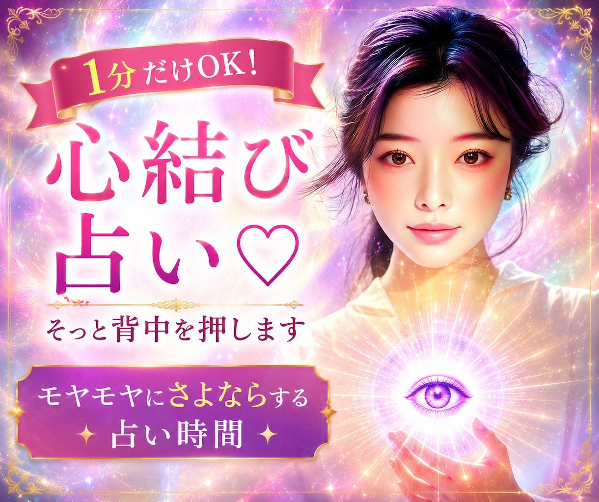 １分だけOK！心結び占い♡そっと背中を押します モヤモヤにさよならする占い時間 イメージ1