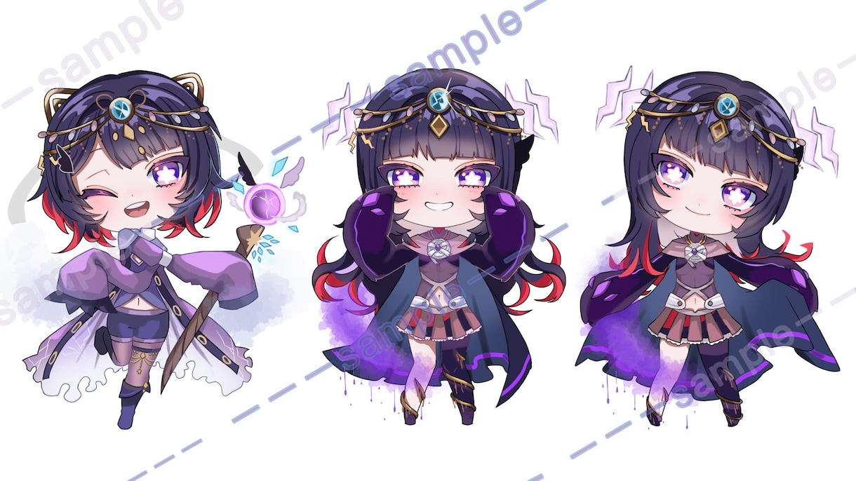 商業利用◎ミニキャラSDイラスト作成いたします 可愛いミニキャラをオーダーメイドであなたに！ イメージ5