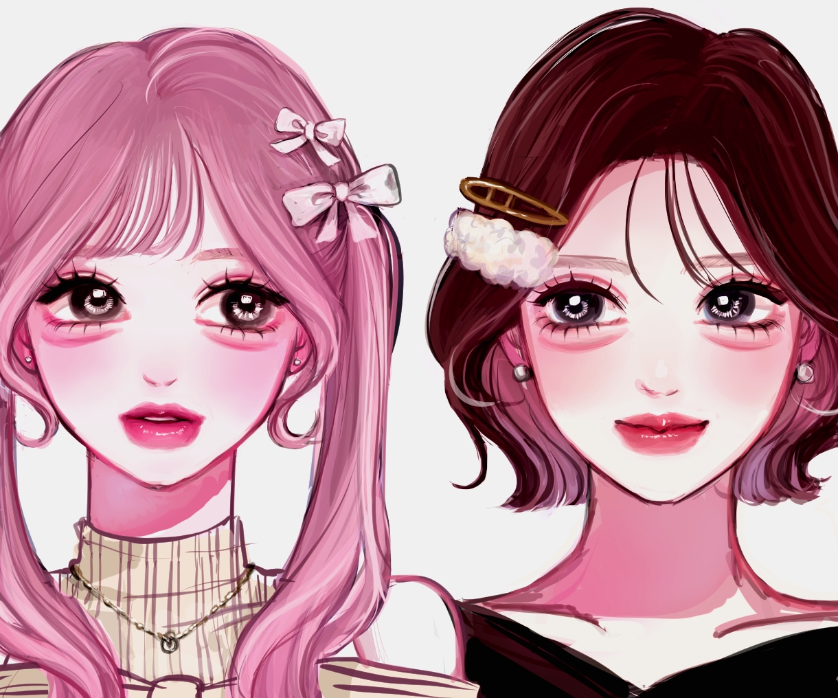 可愛いSNSアイコン描きます 【韓国系から地雷系まで！様々な女の子を書かせて頂きます！】 イメージ1