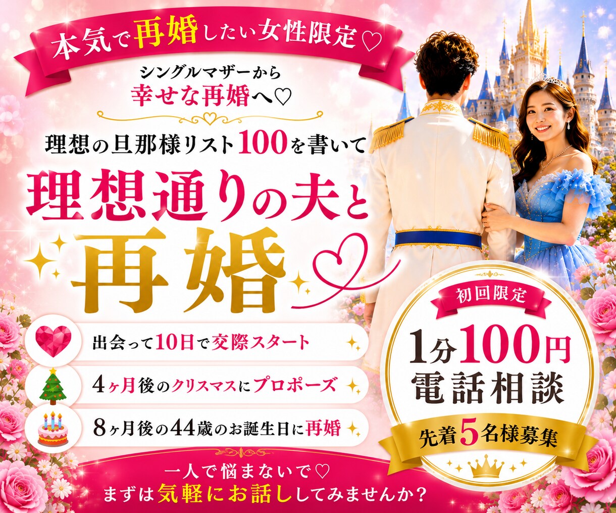 再婚経験者が全力応援♡します マッチングアプリで子連れ再婚経験者です♡再婚サポート実績あり イメージ1