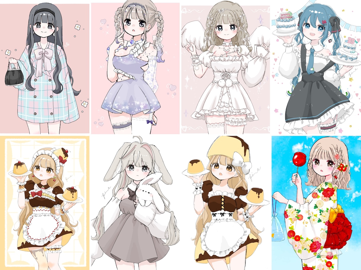 既存絵をお好きなビジュに！カスタムイラスト描きます お好みの元絵をビジュアルチェンジしてあなただけのイラストに！ イメージ6