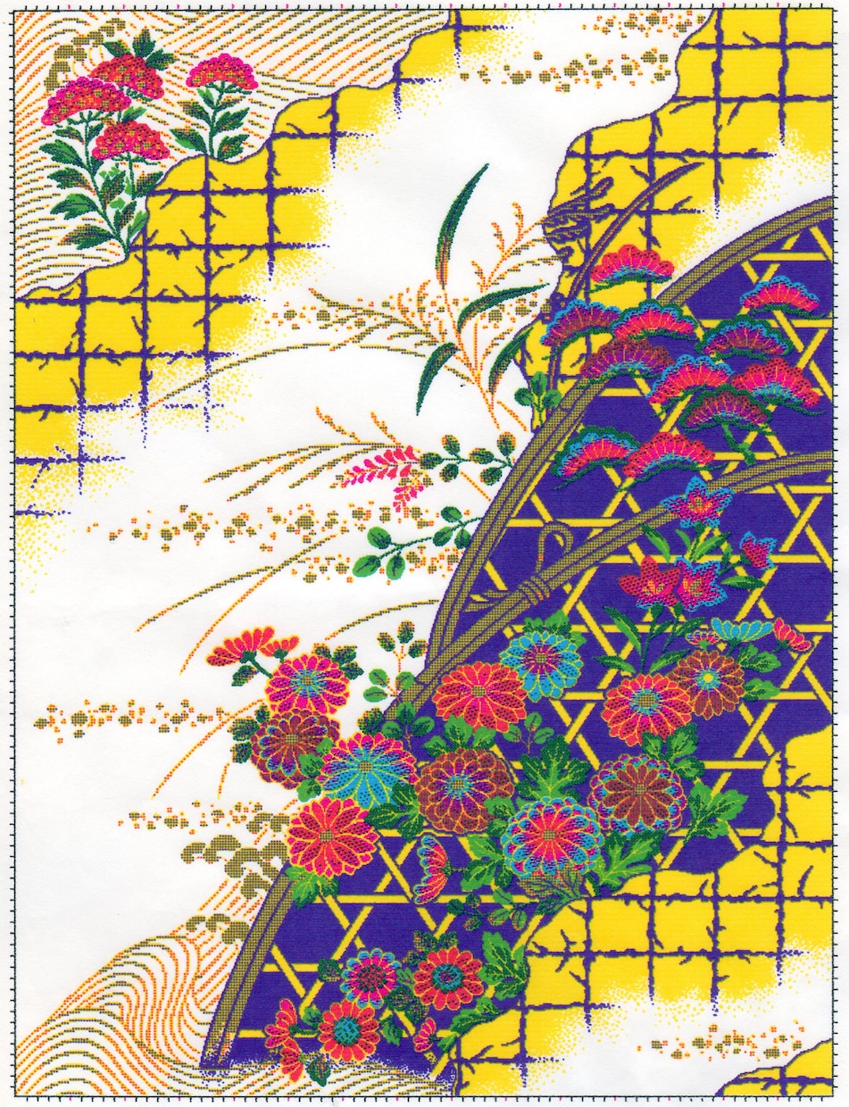 伝統文様（紫山水編）のデザインをご使用頂けます 日本伝統文様の柄粋をアレンジして使用可能 イメージ1