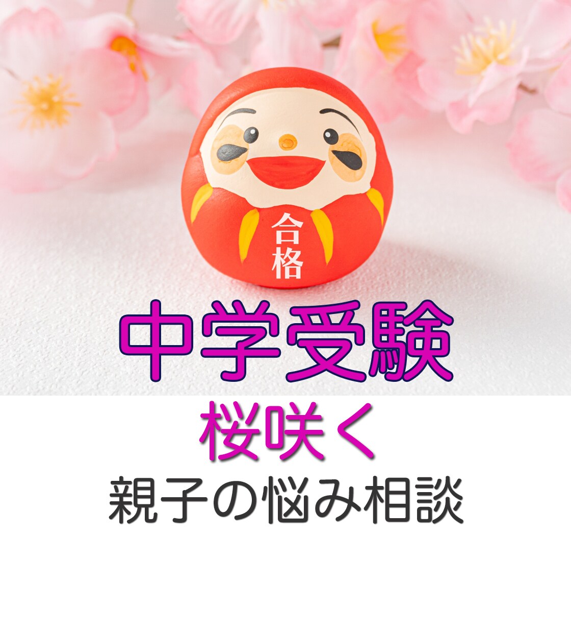 中学受験で親御さんがぶつかる悩み相談にお応えします 出品者は親子で中学受験経験者、カウンセラー資格も有ります イメージ1