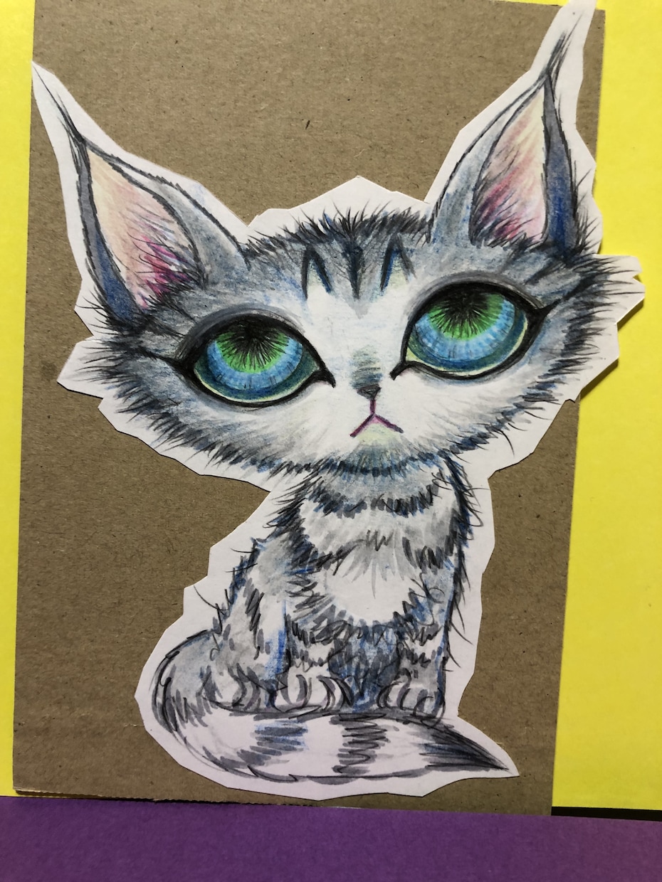 手書きの一点モノイラストをお届けします カラフルでカワイイ　あなただけの一点を イメージ4