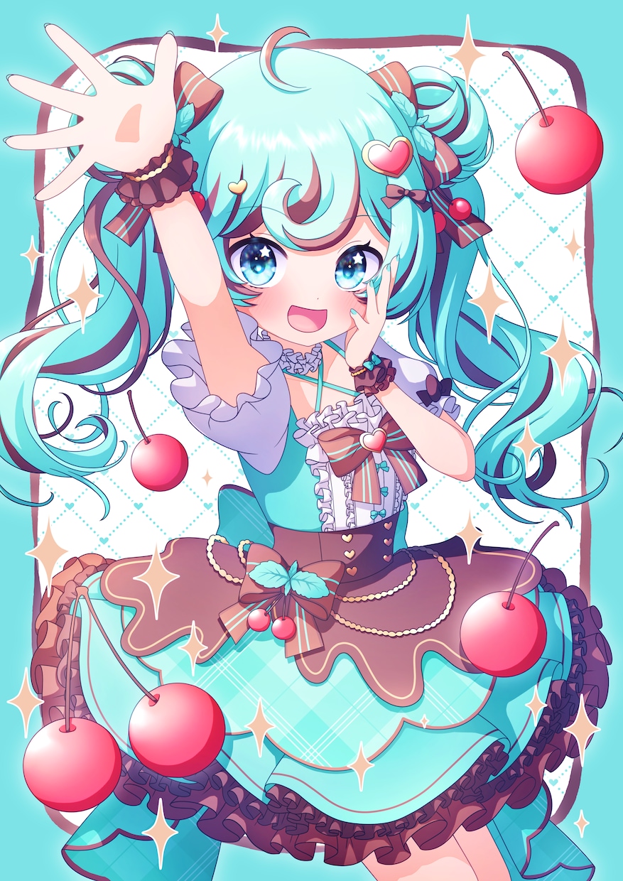 スピード納品・最短即日！可愛いイラスト描きます フリルが沢山の衣装やパステルカラーのゆめかわイラストも！ イメージ9