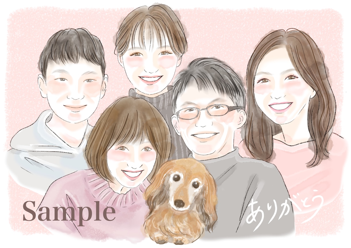 オシャレな水彩風タッチで似顔絵描きます アイコンや挿絵にも◎あなたの「なりたい」イメージで♩ イメージ9