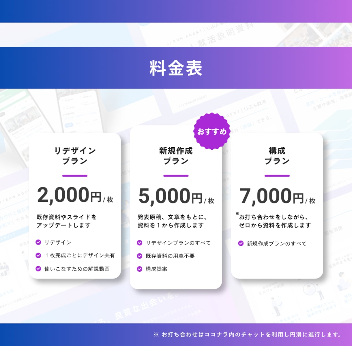 営業系資料をプロ品質にブラッシュアップします メディア掲載実績があるプロプレゼンターの「使い方動画」付き。 イメージ5