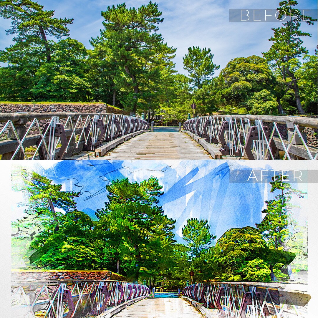 写真からスケッチ風イラストに加工します どんなお写真でもお洒落なスケッチ風イラストに加工します イメージ3