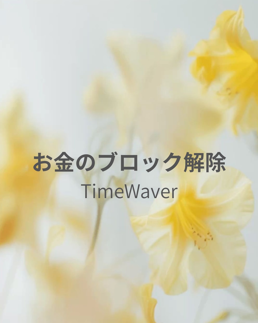 特別価格！タイムウェーバーお金のブロック解除します お金の悩みのある方にぜひ試していただきたいメニュー イメージ3