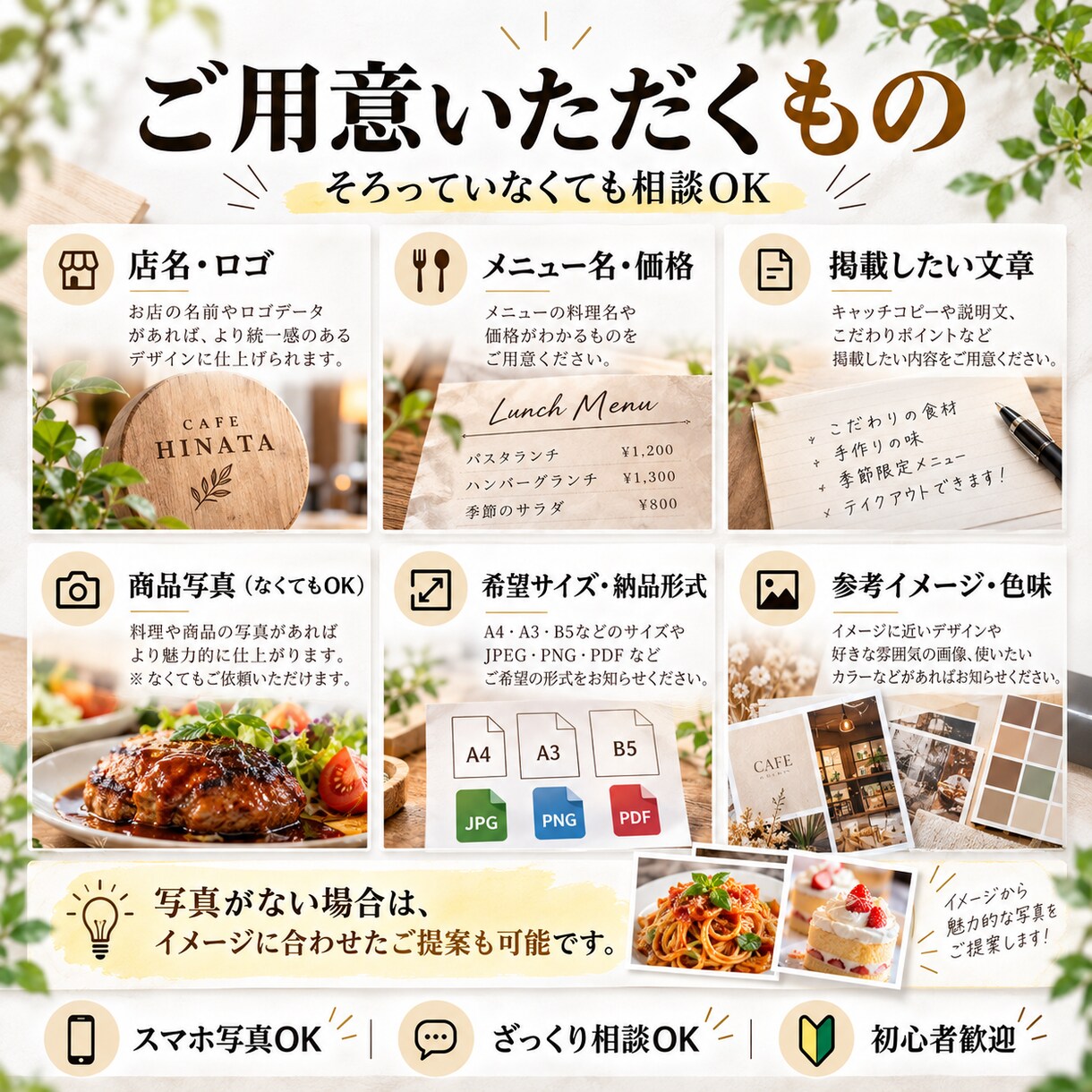 飲食店向けメニュー表を見やすく制作しますます 飲食現場の経験を活かし、見やすく伝わるデザイン イメージ5