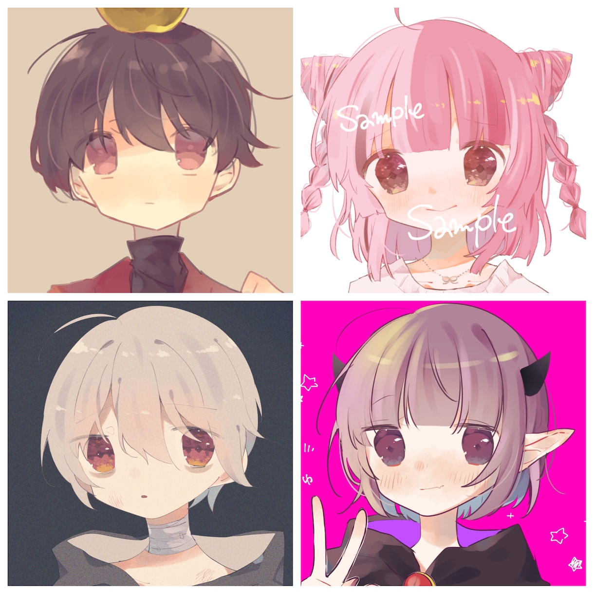SNS等で使用できるアイコン制作します かわいいオリジナルアイコン描かせてください！ イメージ2