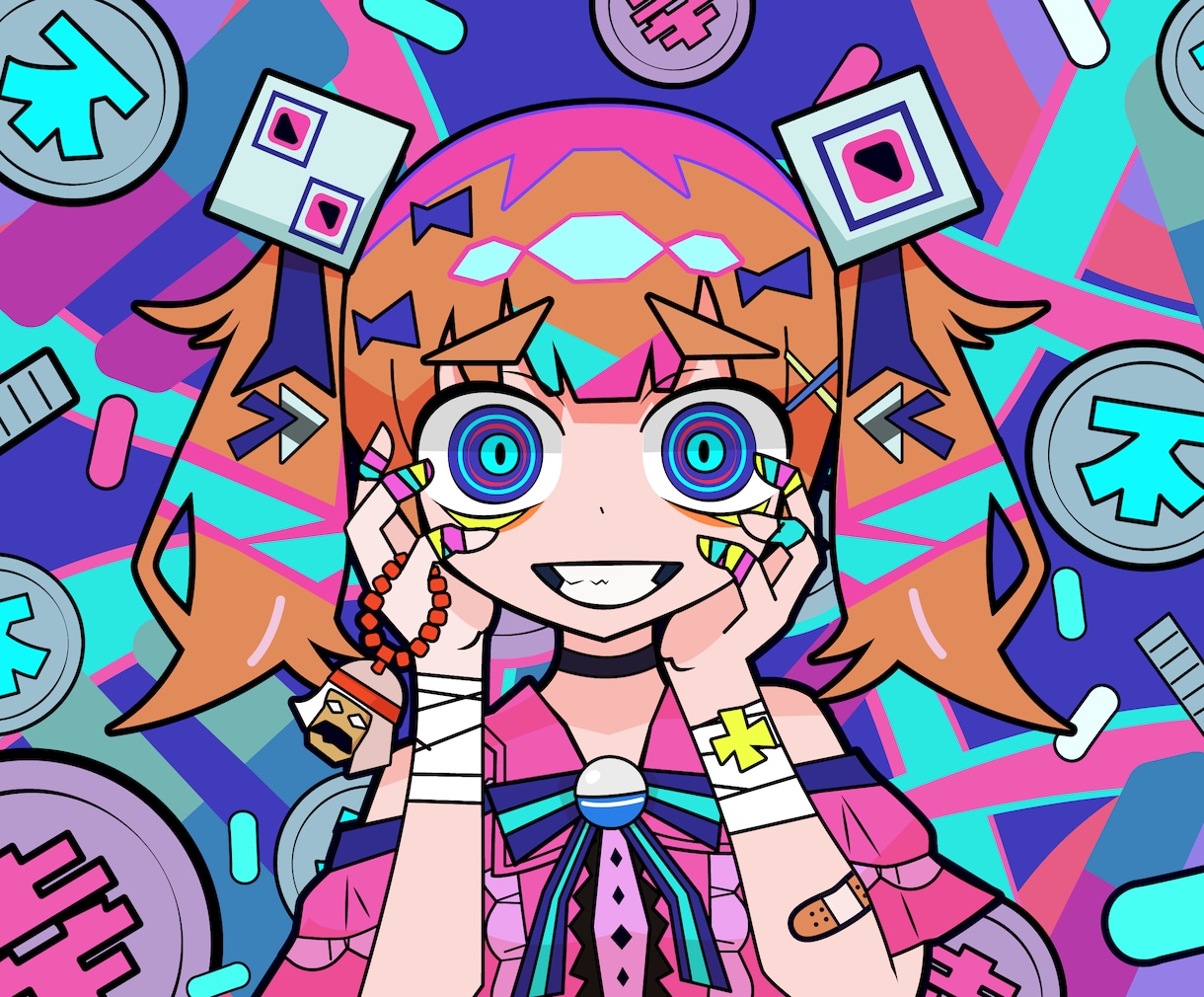 超病みかわポップなデフォルメイラスト制作します SNSアイコンやMVに！他とは違う目を引く一枚を提供します！ イメージ2