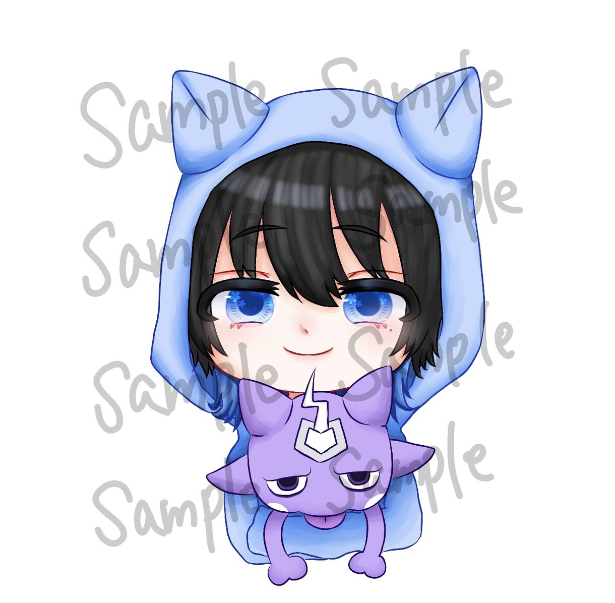 デフォルメイラスト制作します SNSアイコンやTwitch、YouTubeのスタンプに！ イメージ2