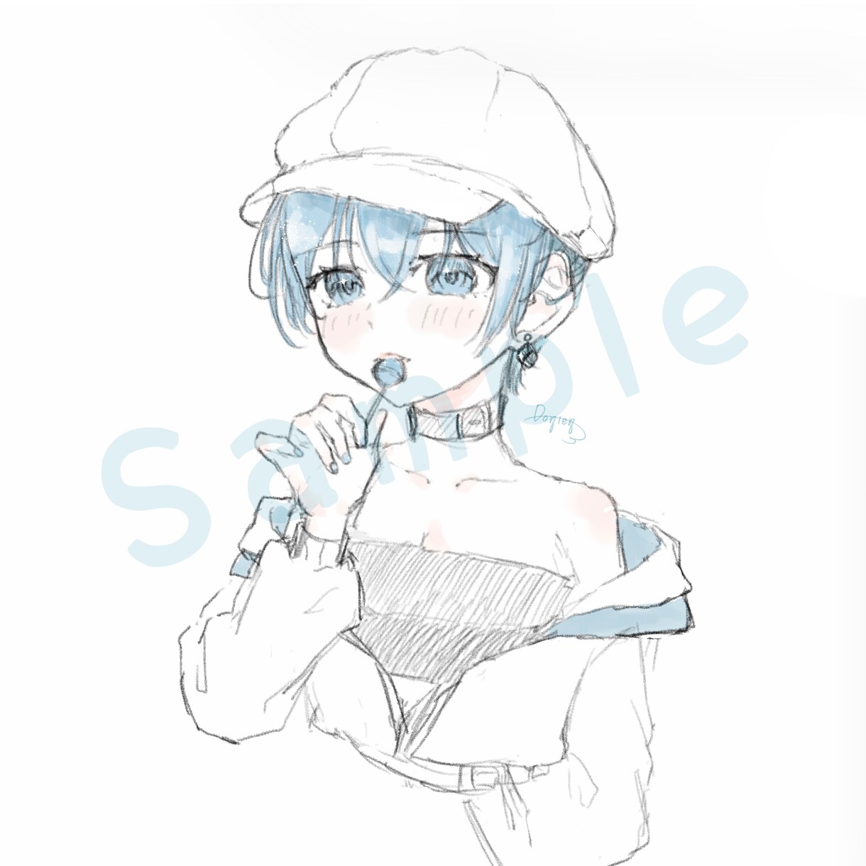ゆるふわSNSバストアップアイコンを描きます お手軽にキャラクターデザインしたい方におすすめです⭐️ イメージ2