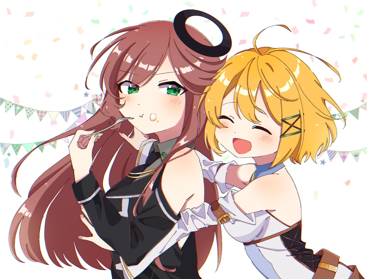 あなたのイラストを色塗りをさせて頂きます 人物や簡単な背景の色塗りさせていただきます´`* イメージ1