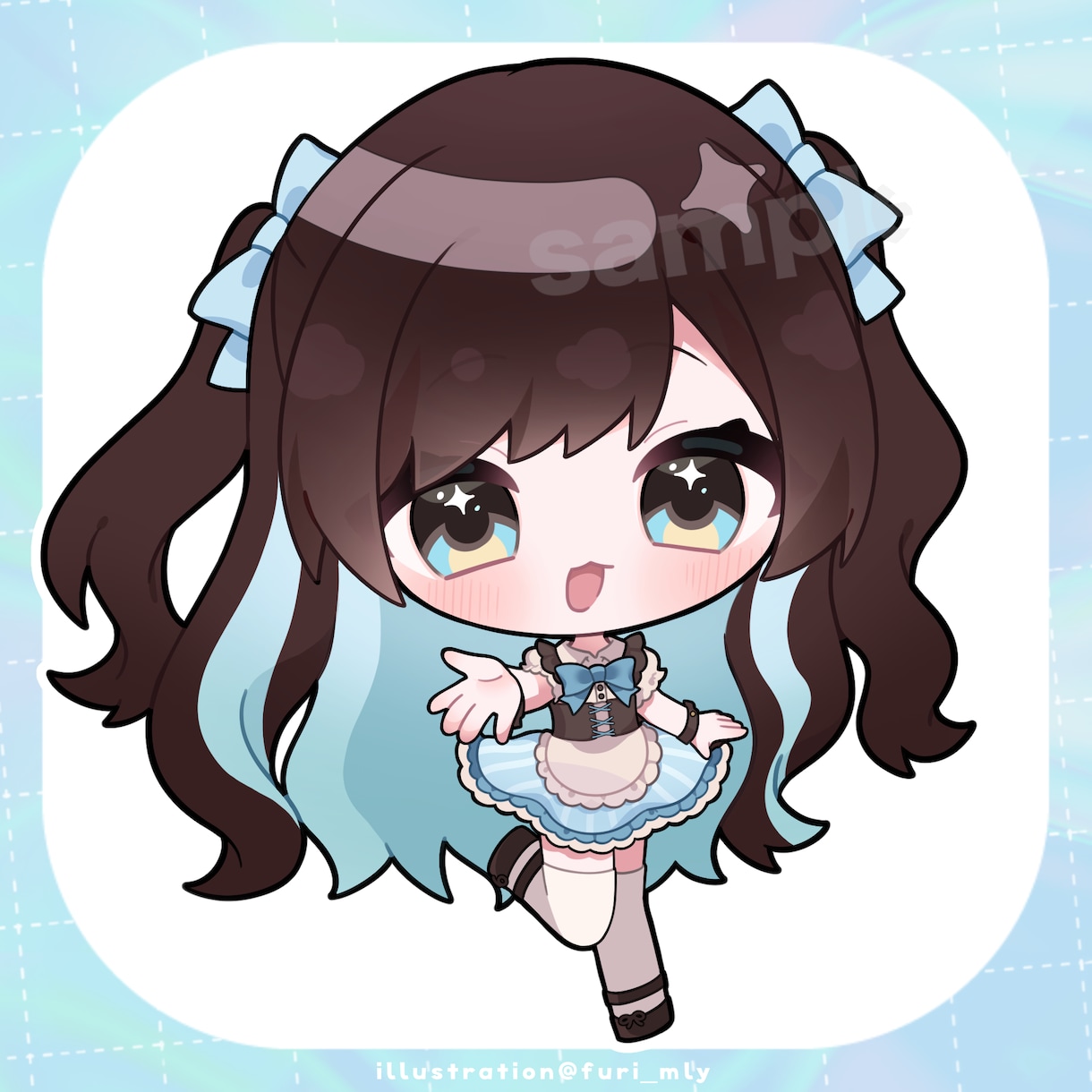 ミニキャラ（SD•デフォルメ）イラストを描きます 商用OK！グッズ、スタンプ、動画、配信などに…◎ イメージ5