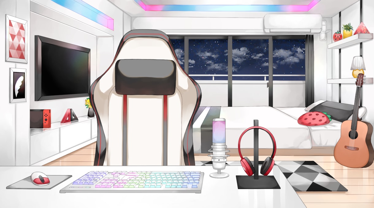 こだわりのVtuber様用お部屋お描きします あなただけの配信用背景をお描きします！ イメージ3