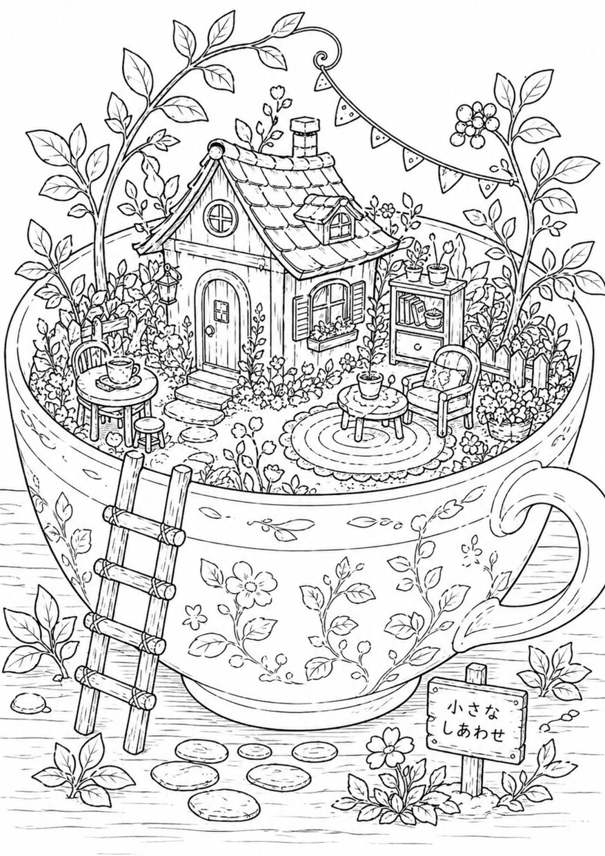 オリジナル塗り絵をオーダーメイドで制作します お子様の知育やプレゼントに！世界に一つの線画イラスト イメージ10