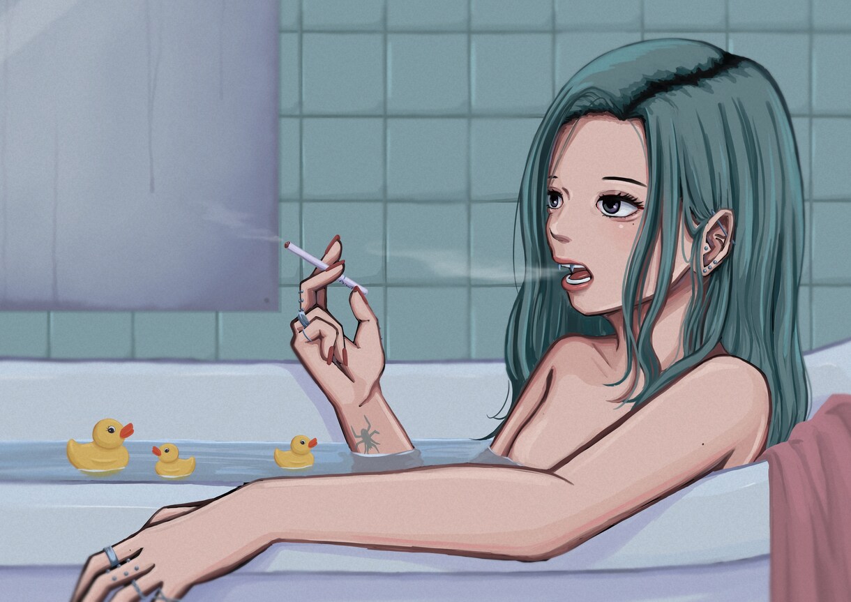 印象に残る魅力的なアイコン・イラスト描きます 大人っぽい！SNSや配信活動で覚えられやすい！背景や1枚絵◎ イメージ3