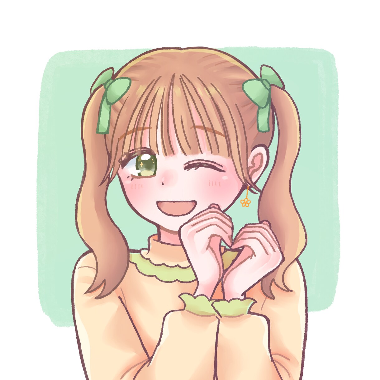 優しいSNSアイコン作成致します ほんわか優しい雰囲気のイラストをお描きします。 イメージ4