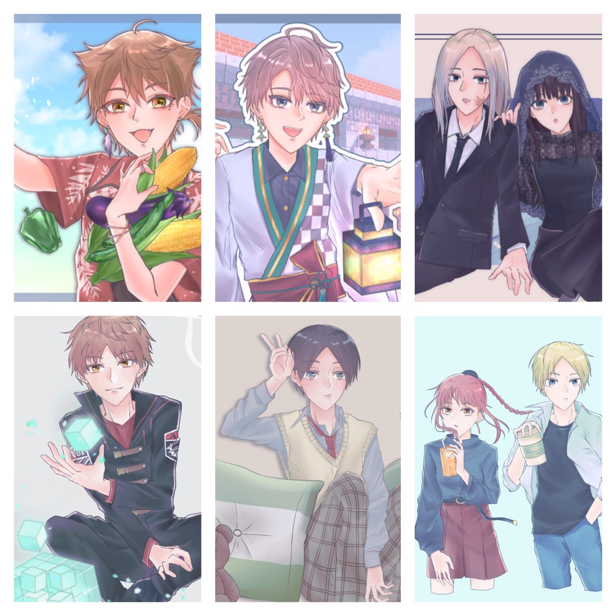 全身立ち絵依頼受け付けてます 綺麗な雰囲気の男女のイラストです イメージ2