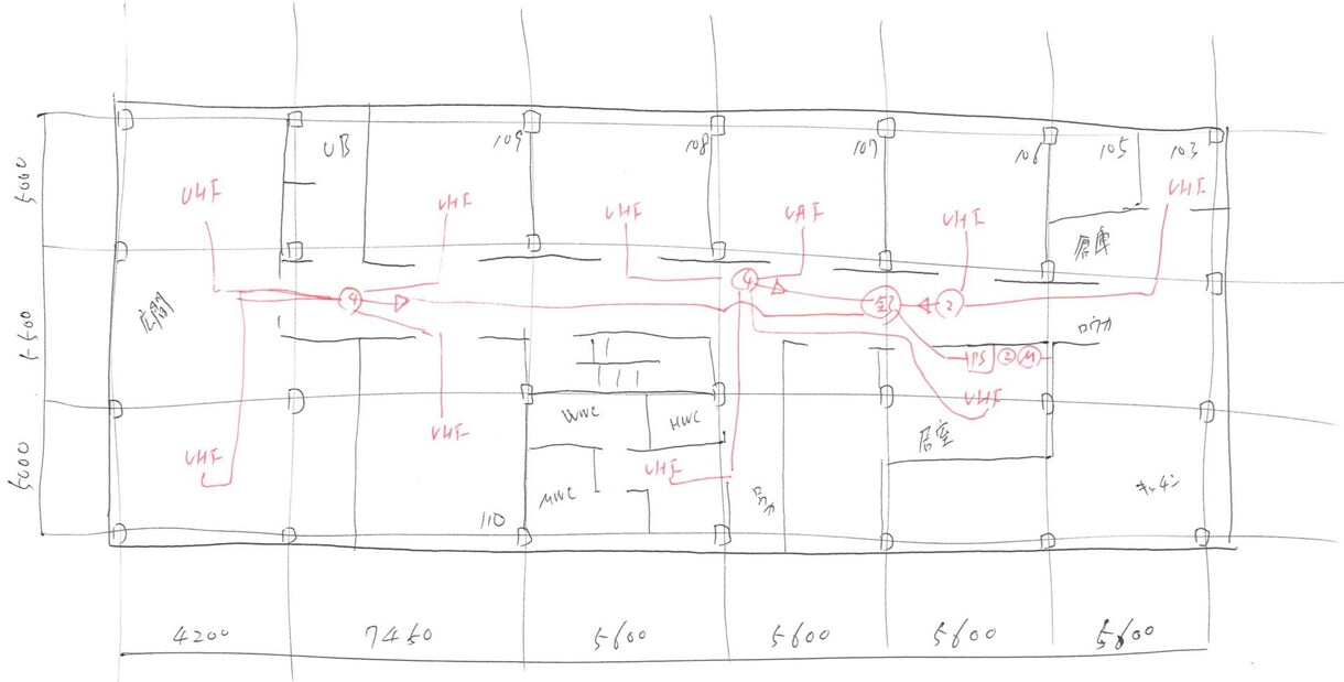 手書き図面・ラフプランをCAD図面化します 現役建築士が様々な図面をJWCADを使用して図面化します。 イメージ2