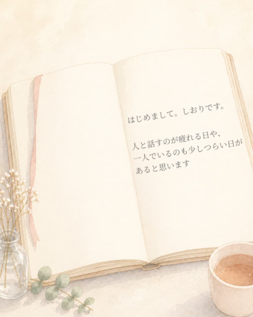 静かな時間でお話をお聞きします 話しても話さなくても大丈夫な時間です イメージ1