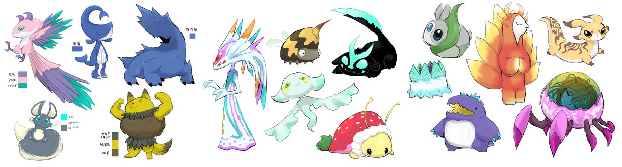 モンスターや動物のLive2Dモデルを作ります 人外Vtuberさんのデザインからモデリングまで！ イメージ9