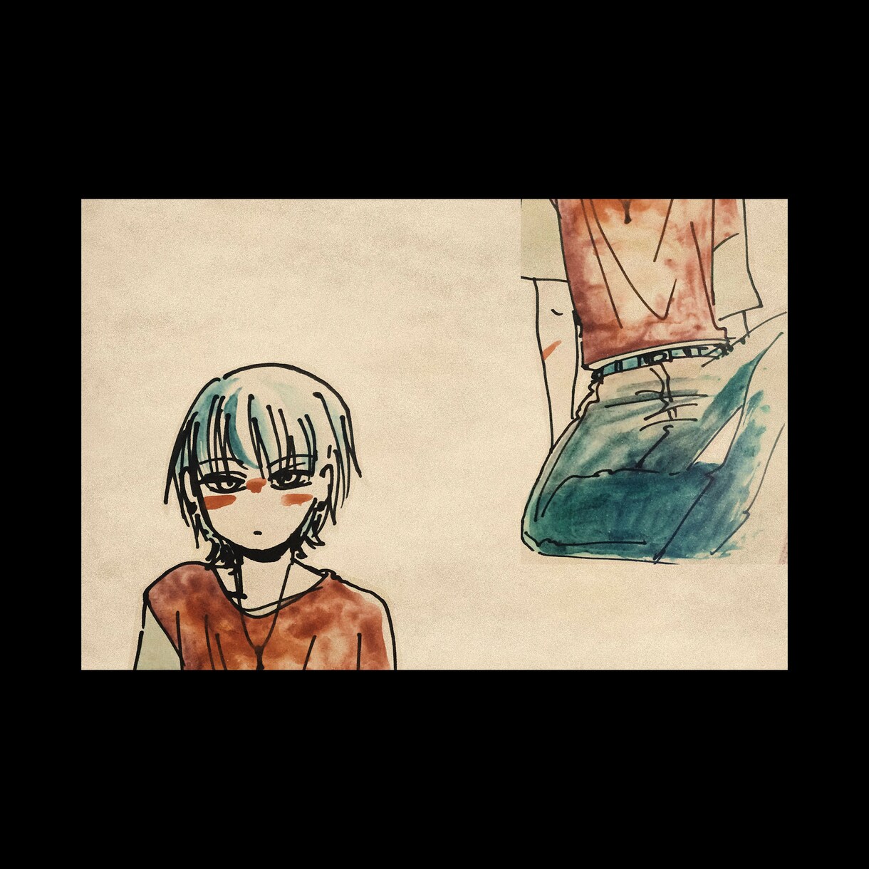 ノスタルジックなマーカー水彩イラスト描きます 一発描きの線の味わいがあります イメージ2
