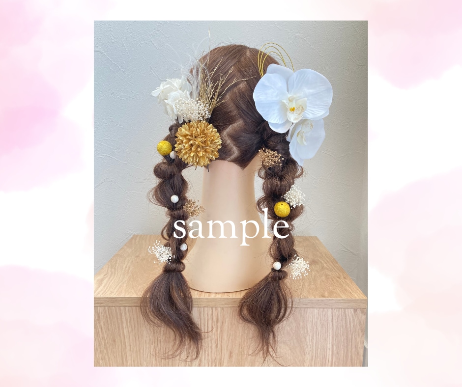 ウィッグで着画撮影いたします 美容師が、得意なヘアアレンジでハンドメイド作品を輝かせます イメージ4