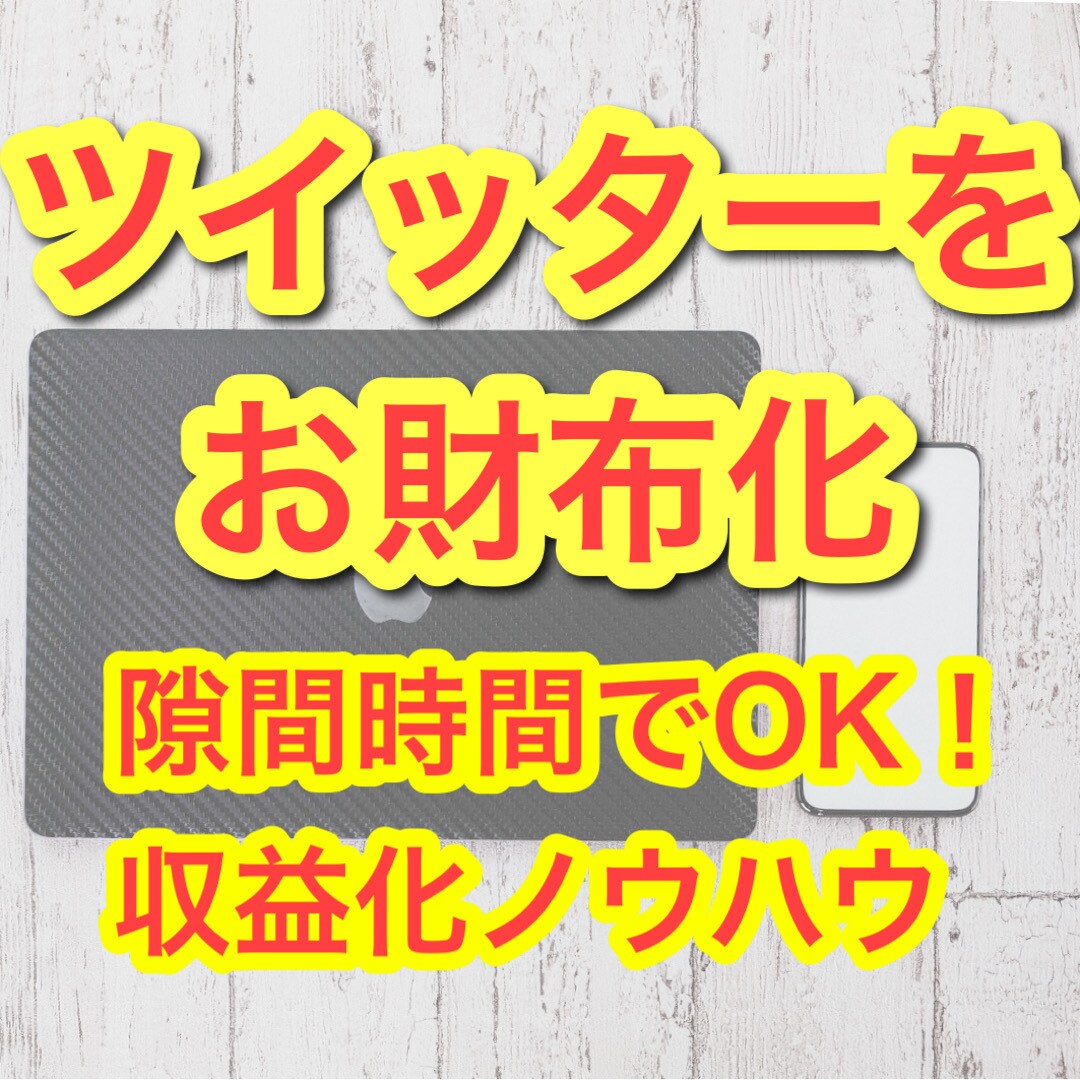 ツイッターをお財布化！半自動化ノウハウ教えます 隙間時間でもできる！収益化ノウハウ！！ イメージ1