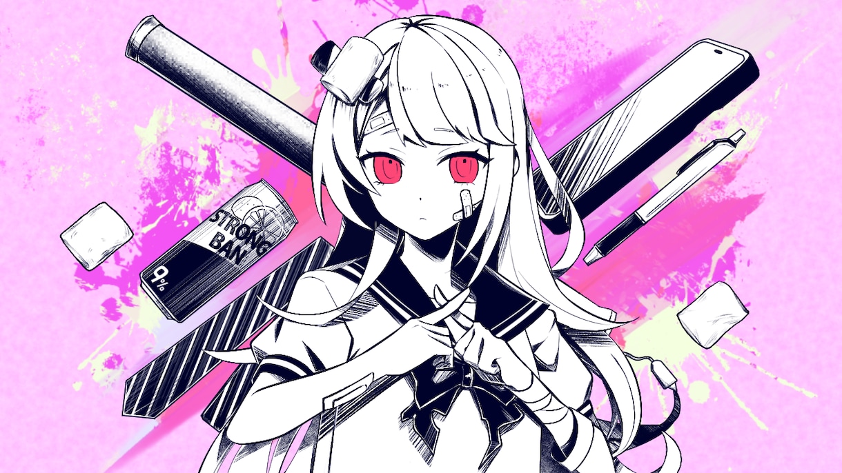 歌ってみた・ボカロ曲のイラスト描きます 歌う絵師がアナタの活動を応援したい！ イメージ8