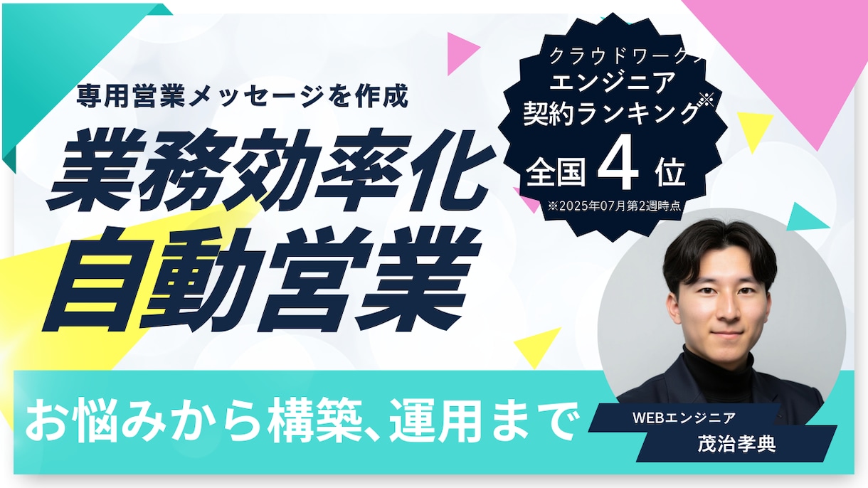 専用営業メッセージを作成し、自動で営業します 『貴社の商品を求めている企業』を狙い撃ちする専用システム開発 イメージ1
