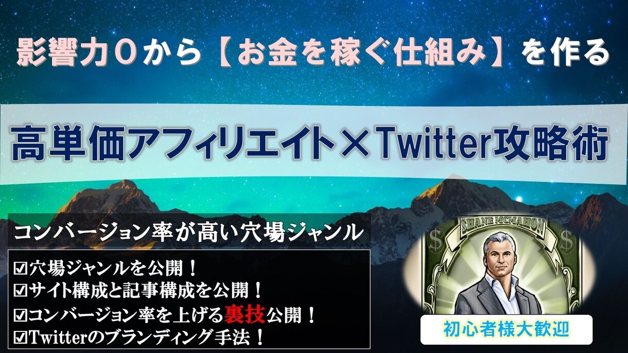 購入率が高すぎる【アフィリエイト×X術】教えます 高コンバージョン率の穴場ジャンルで仕組みを作り成果へつなげる イメージ1