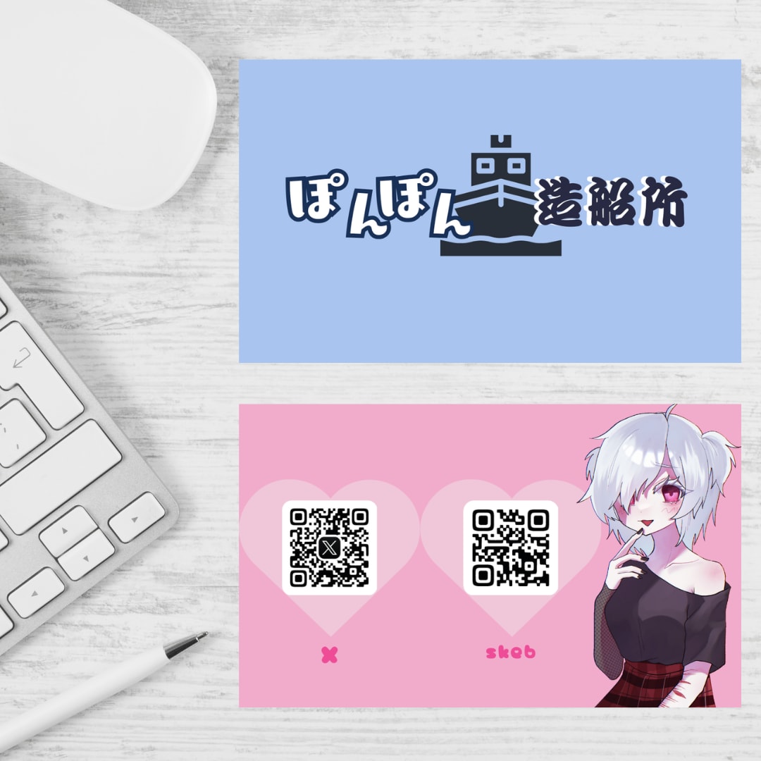 ポップでかわいいショップカード・名刺作ります クリエイターさん向け！物販・コミケなどで配りたい方へ イメージ6