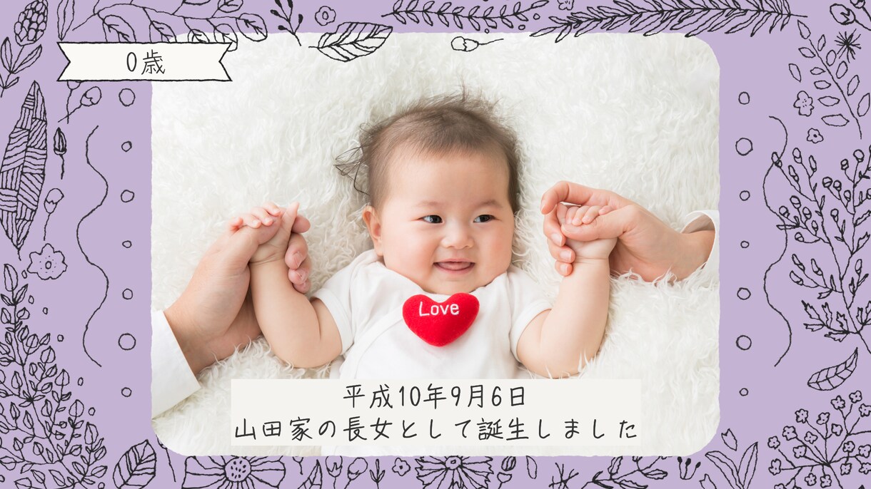 最短3日でボタニカル調プロフィールムービー作ります 最短3日納品可/人気のボタニカル/選べるテーマカラー/最安値 イメージ2