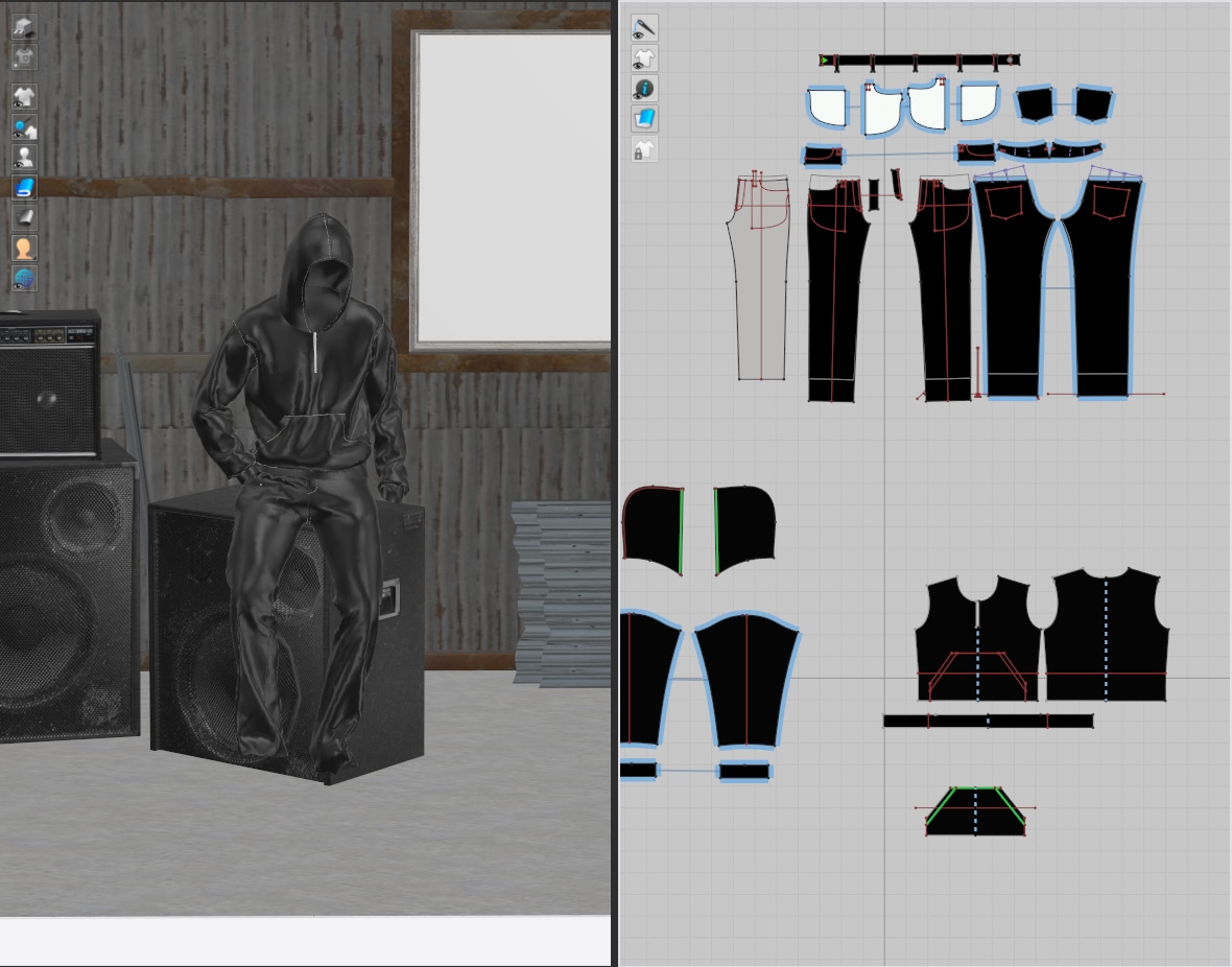 3DCADを用いて洋服のパターンを制作致します 3Dを駆使しながら、細部まで作りこみます！ イメージ2