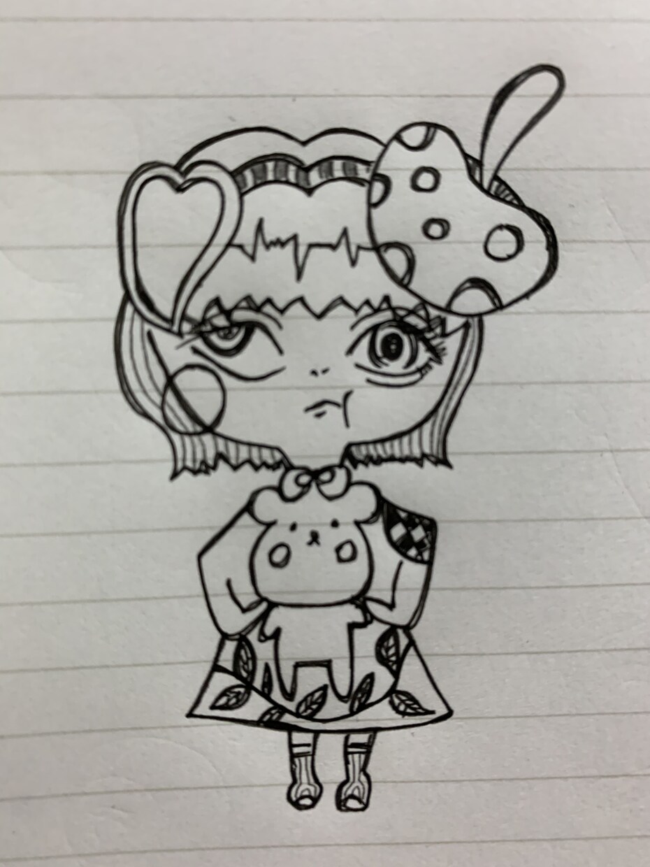 自分の考えたイラストを紙などの媒体で販売します ポップ、ダークな絵が得意です！！ イメージ1