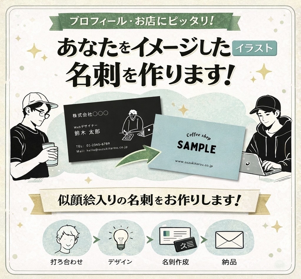特別価格で名刺制作致します デザイン&印刷まで可能（デザインのみも可）あなただけの名刺を イメージ3