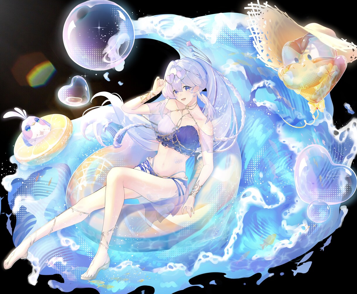 衣装デザインOK★ポップで魅力的なイラスト描きます 一枚絵/アイコン、ヘッダー、サムネイル、オリジナルMVなど イメージ3