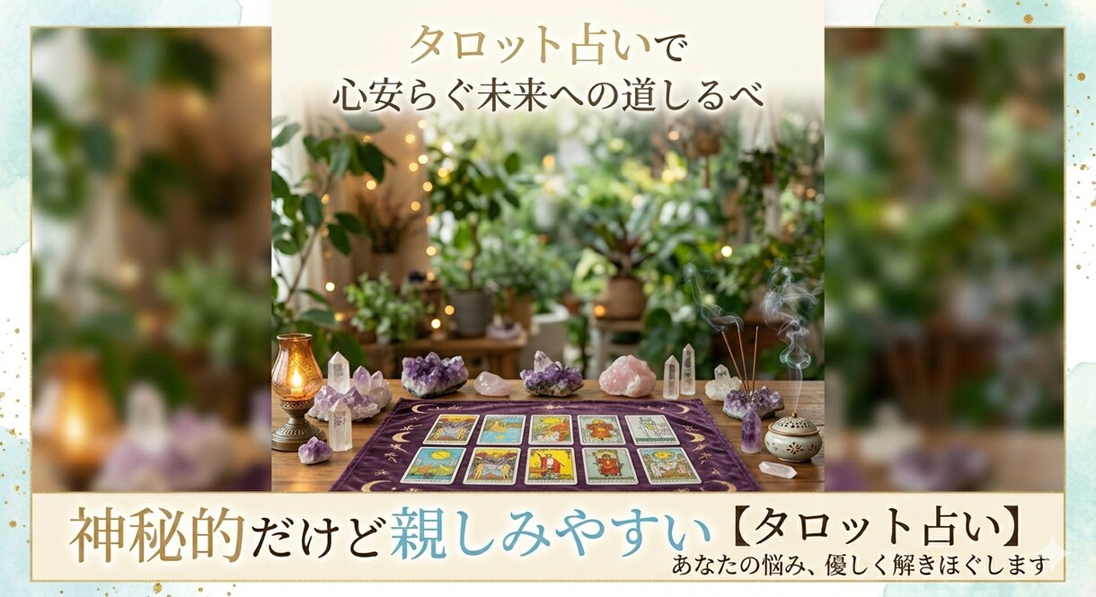 タロットで本音を読み解きます タロットで本音を読み解きます｜恋愛・相手の気持ち・今後の流れ イメージ1