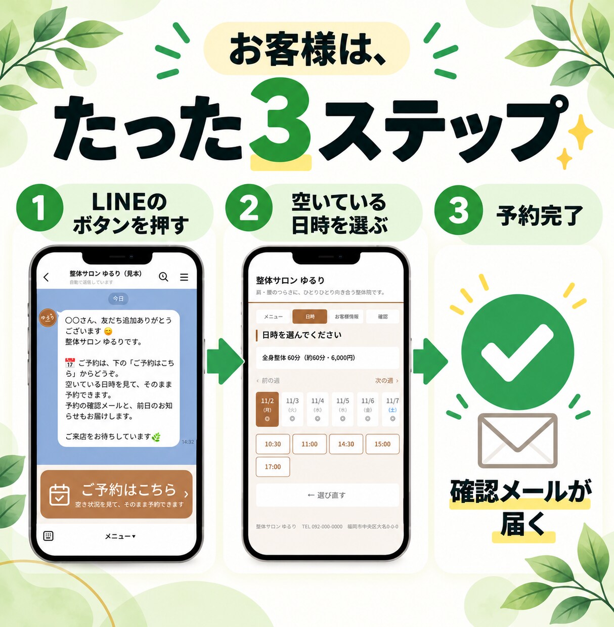 LINE予約システムをお作りします 予約はLINE、予定管理はGoogleカレンダーで簡単に！ イメージ3